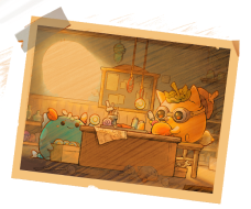 Axie postcard
